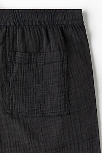 Pantalon ample en mousseline de coton