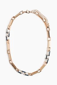 Two-Tone Chain Necklace