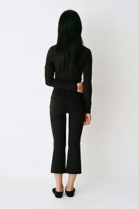 Flared Capri Yoga Leggings with SoftMove™