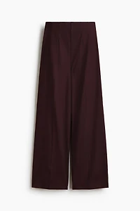 Wide-Leg Pull-On Pants