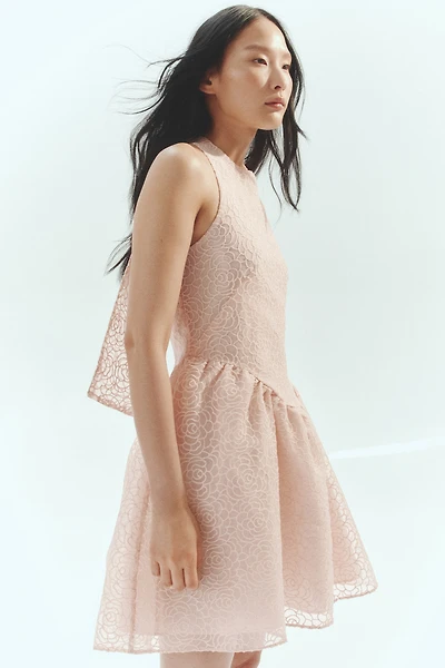 Embroidered Halterneck Dress