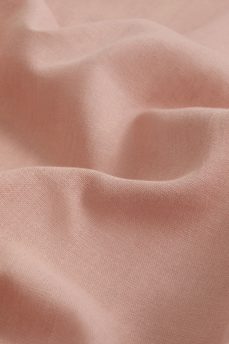 1-Pack Long and Wide Linen-Blend Curtain Panel