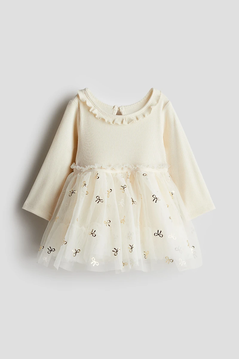 Dress with Tulle Skirt