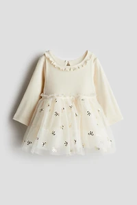 Dress with Tulle Skirt