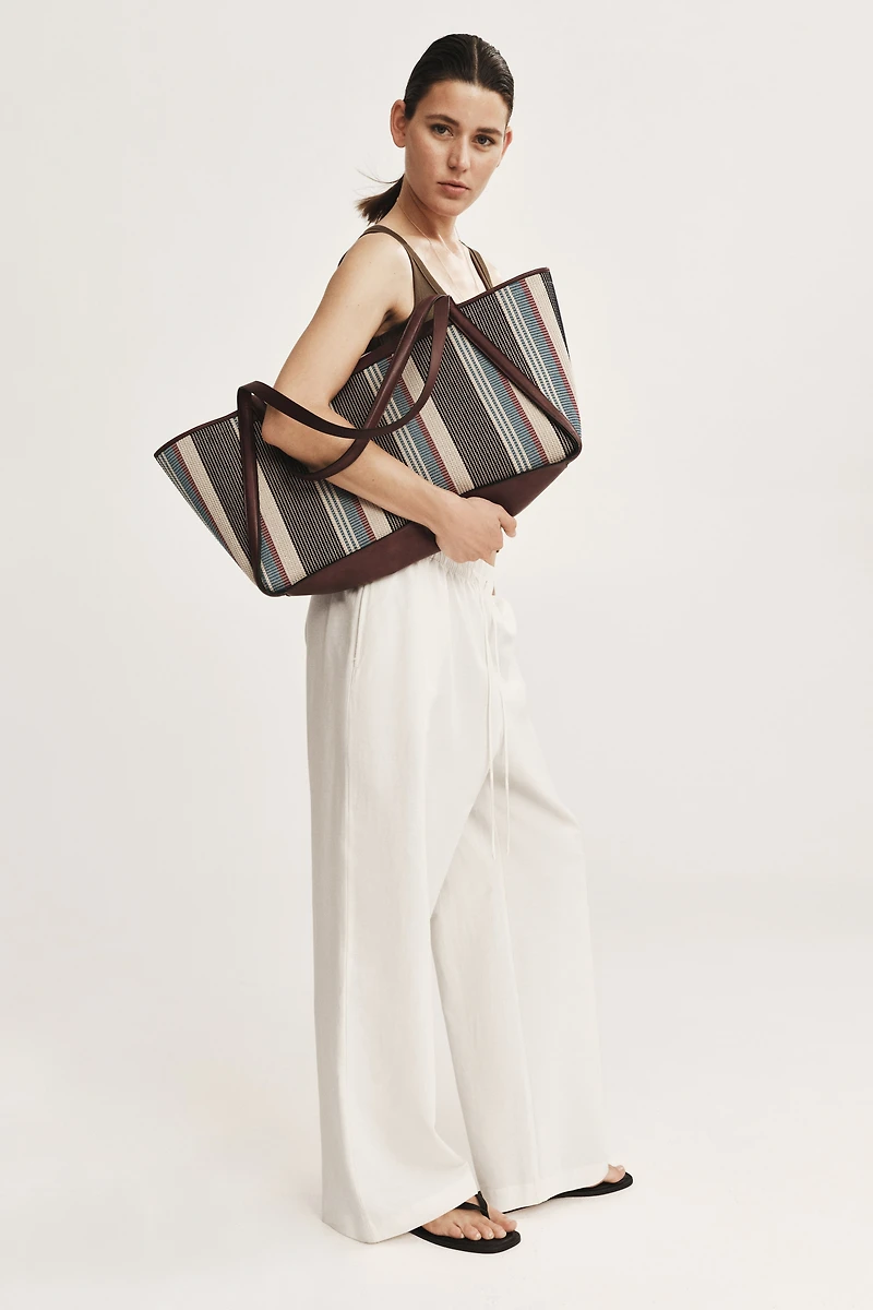 Linen-Blend Pants