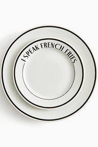 Assiette moyenne en porcelaine
