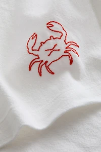 4-Pack Embroidered-Detail Linen-blend Napkins