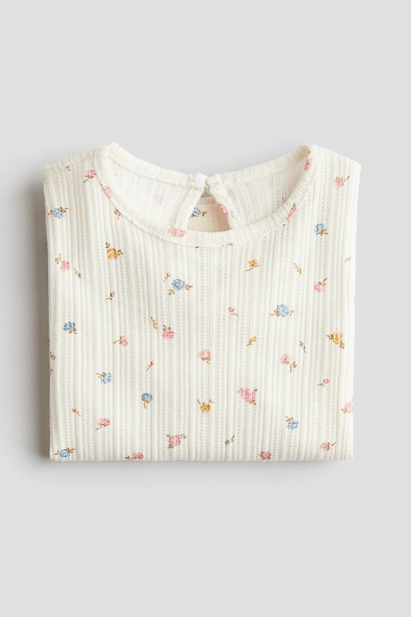 Textured Jersey Top