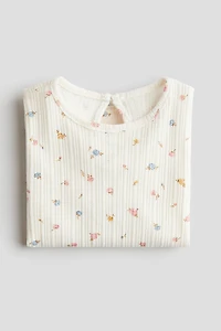 Textured Jersey Top