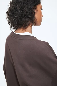 Sweatshirt with Text Motif