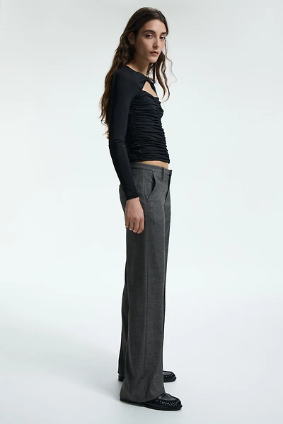 Wide-Leg Dress Pants