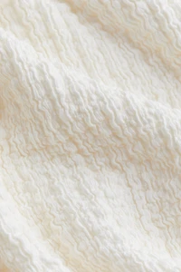 Pantalon large à effet froissé