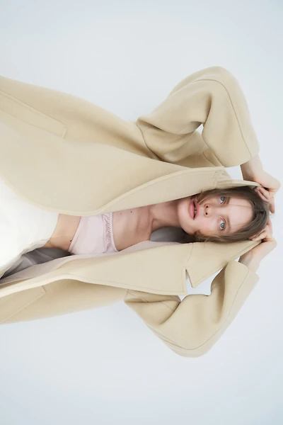 Oversized Wool-Blend Coat