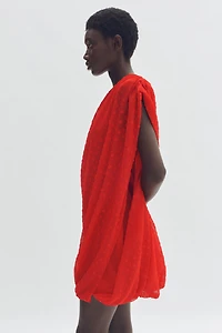 Robe asymétrique à effet drapé
