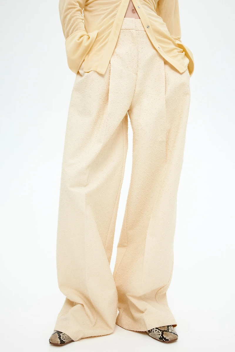 Pantalon sur mesure à jambes larges