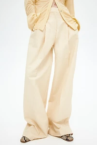 Pantalon sur mesure à jambes larges