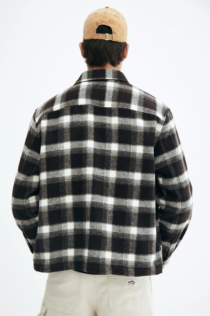 Regular-Fit Flannel Overshirt