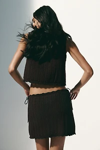 Crochet-Look Beach Skirt