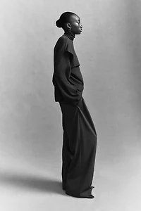 Pantalon habillé à jambes larges