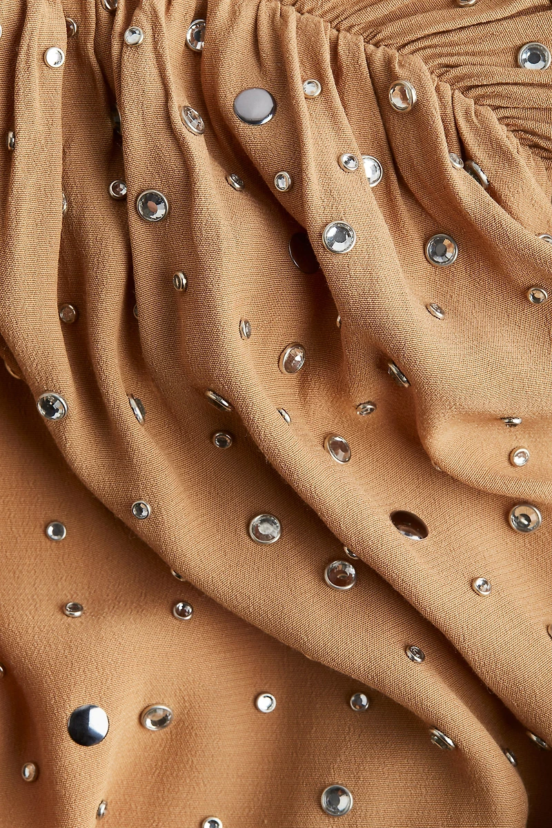 Rhinestone-Embellished Top