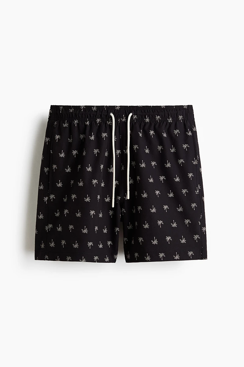 Short de bain en seersucker