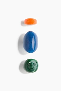 3-Pack Chunky Rings