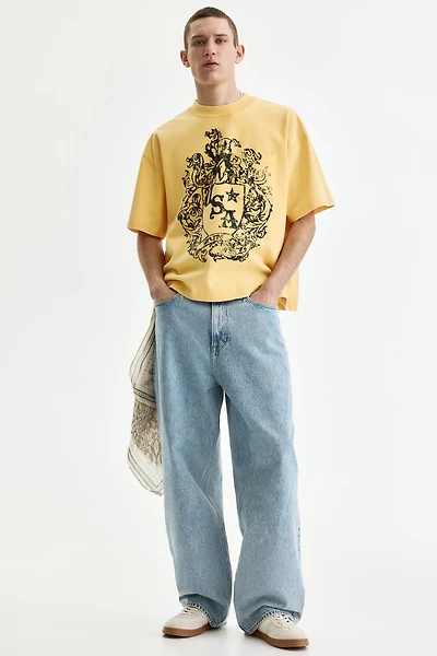 T-shirt imprimé grande taille