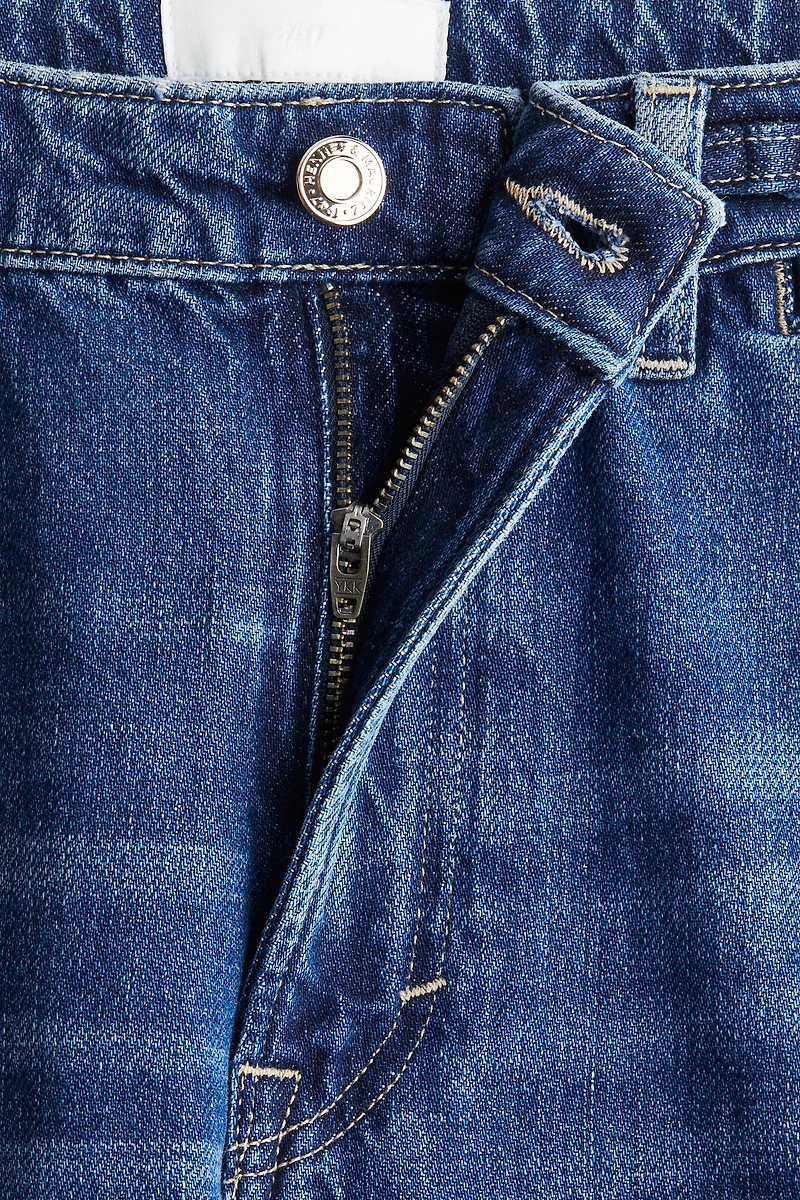 Jean droit taille haute