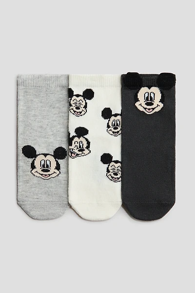 Lot de 3 paires chaussettes à motif