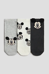 Lot de 3 paires chaussettes à motif