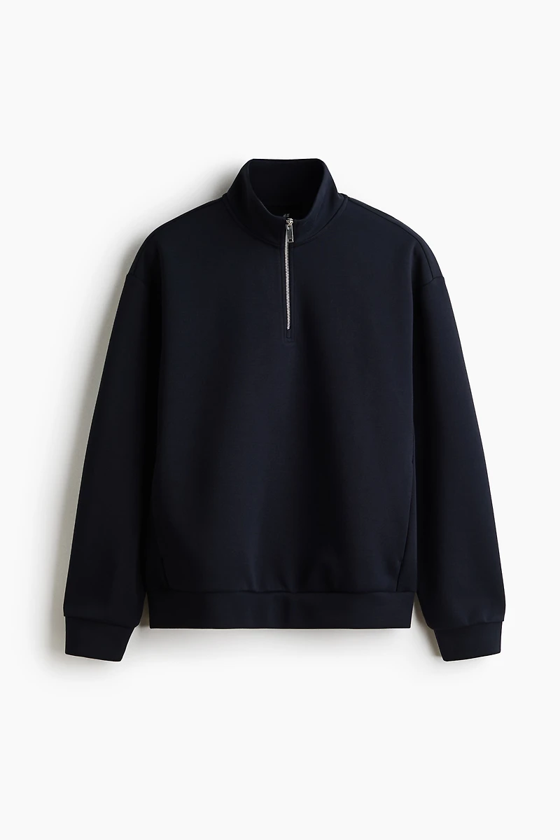 Relaxed-Fit Half-Zip Sweatshirt