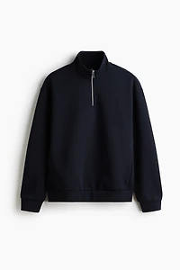 Relaxed-Fit Half-Zip Sweatshirt