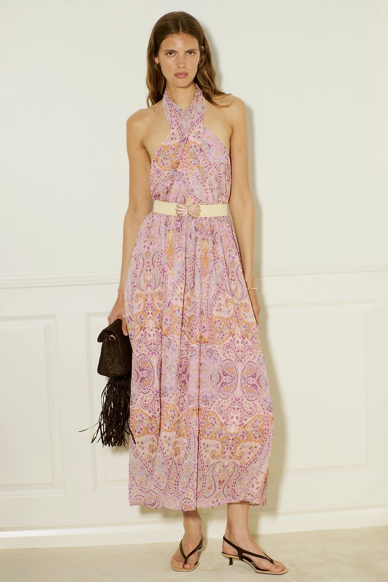 Robe dos nu avec ceinture