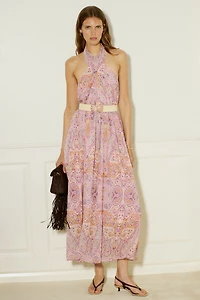 Robe dos nu avec ceinture