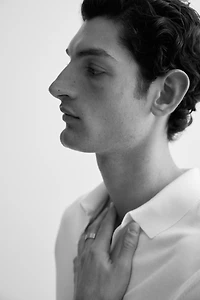Regular-Fit Fine-Knit Polo Shirt
