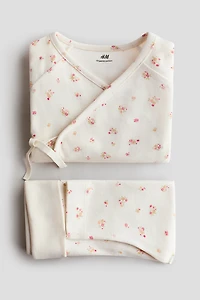 Ensemble 2 pièces cache-coeur et legging