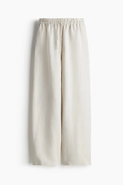 Linen-Blend Pants