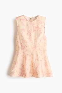 Sleeveless Peplum Top
