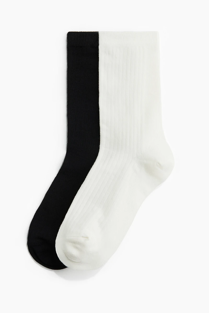 2-Pack Ribbed Socks