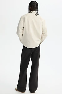 Chemise classique en velours côtelé