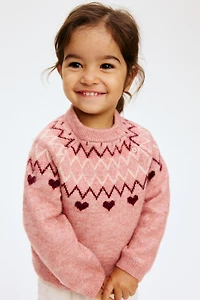 Jacquard-Knit Sweater