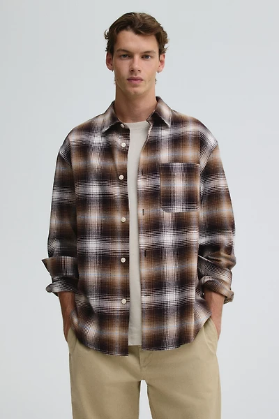 Loose-Fit Flannel Shirt