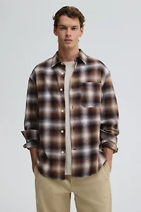 Loose-Fit Flannel Shirt