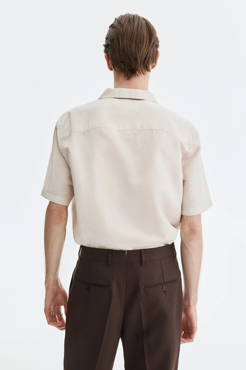 Relaxed-Fit Linen-Blend Resort Shirt