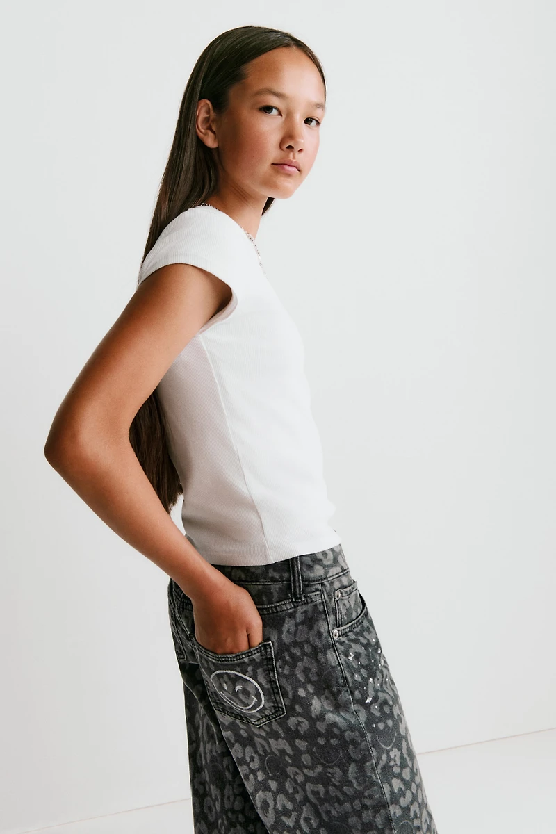 Wide-Leg Low Jeans