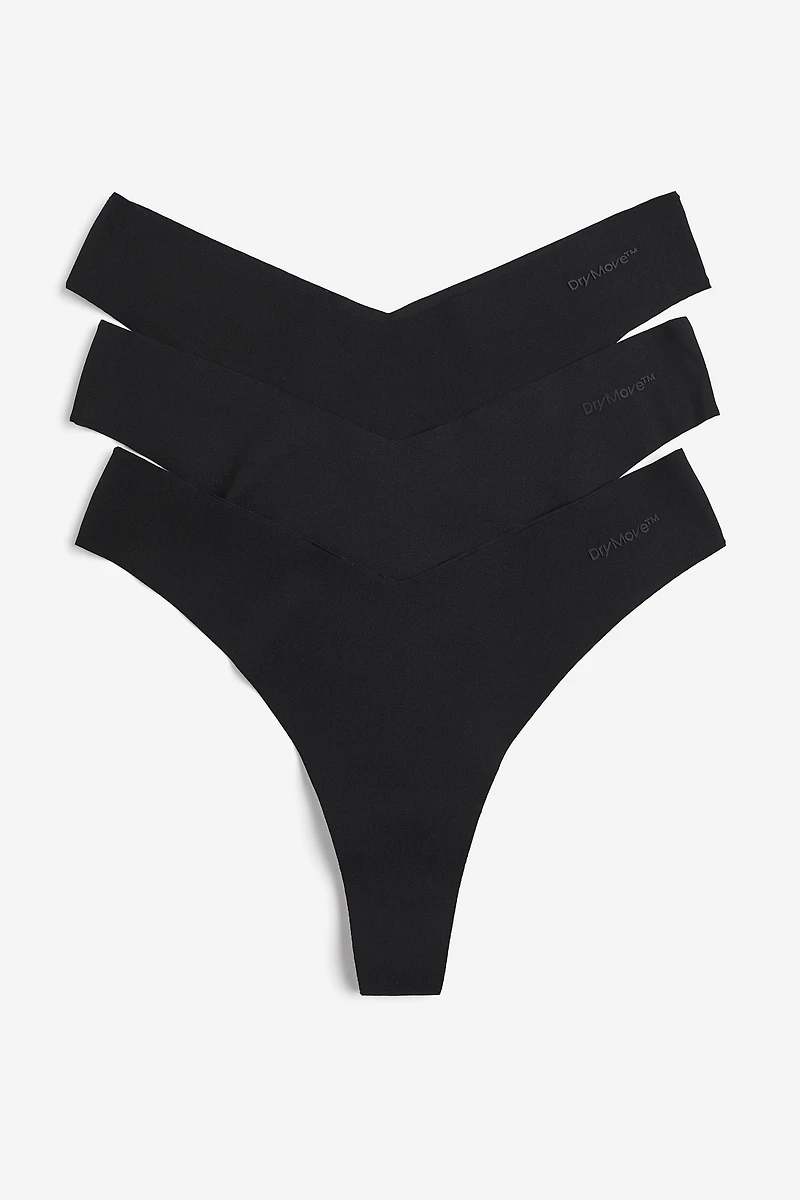 3-Pack Sports Thong Briefs with DryMove™