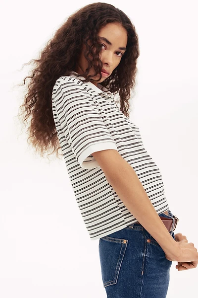 Polo en fin tricot