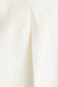 Linen-Blend Pants with Belt