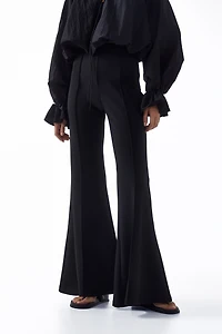 Creased Flared Pants