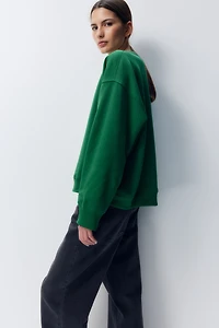 Sweatshirt with Text Motif